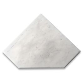 Carrara White Marble 9x9 Shower Corner Shelf Soap Dish Caddy Bullnose full  finished Honed - Stone Center Online