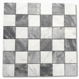 Checkerboard Black & White - Ceramic Tile